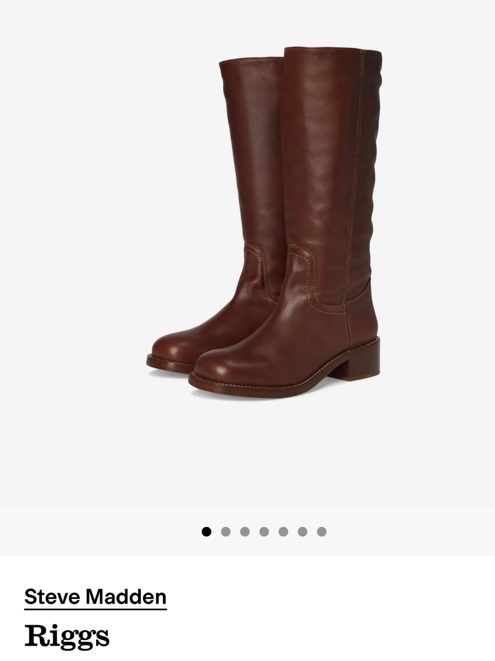 Women's Brown Leather Knee-High Boots
